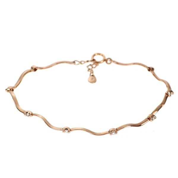 K18PG DIAMOND BRACELET: K18PG diamond bracelet Brand: None Type/Style: bracelets Material: K18PG, Main Stone Natural Color: PG Size: Chain Length 19.5cm Length/Width/Diameter 2.4 Accessories: None Accessories Notice: When
