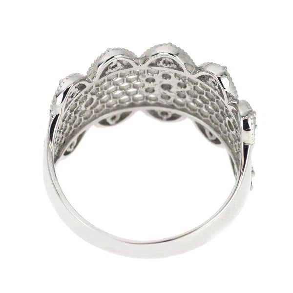 PT900 ROSE CUT DIAMOND RING - 2