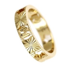 GUCCI K18YG RING ICON - 2
