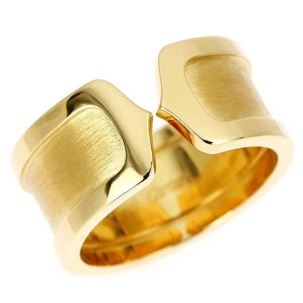 CARTIER K18YG RING: Cartier K18YG ring Brand: Cartier Type/Style: Ring Material: K18YG, Color: YG Size: 7.5 US Accessories: None Accessories Notice: When purchasing pre-owned goods, please refer to the photos of the