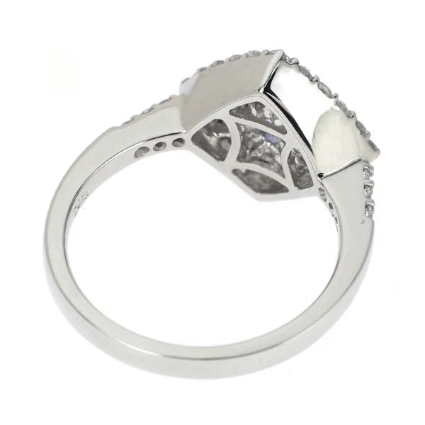 PT950 TANZANITE DIAMOND RING - 2