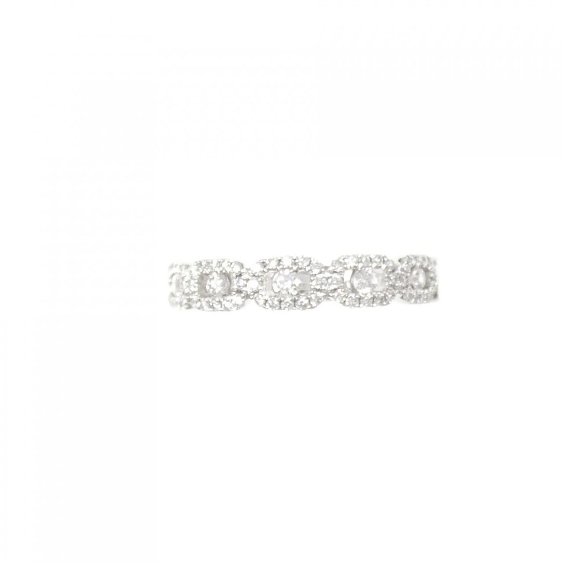 K18WG DIAMOND RING - 2