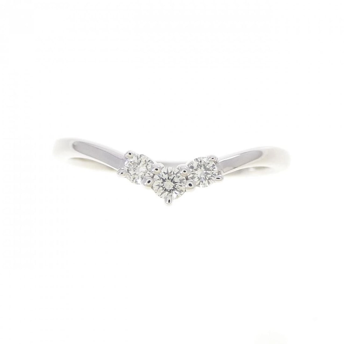 K18WG DIAMOND RING - 2