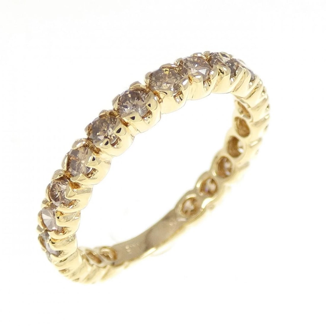 K18YG DIAMOND RING: K18YG Diamond Ring Brand: Unbranded Type/Style: Diamond Ring Material: K18 yellow gold, Main Stone Natural Color: YG Size: US5 3/4 Accessories: None Accessories Notice: When purchasing pre-owned