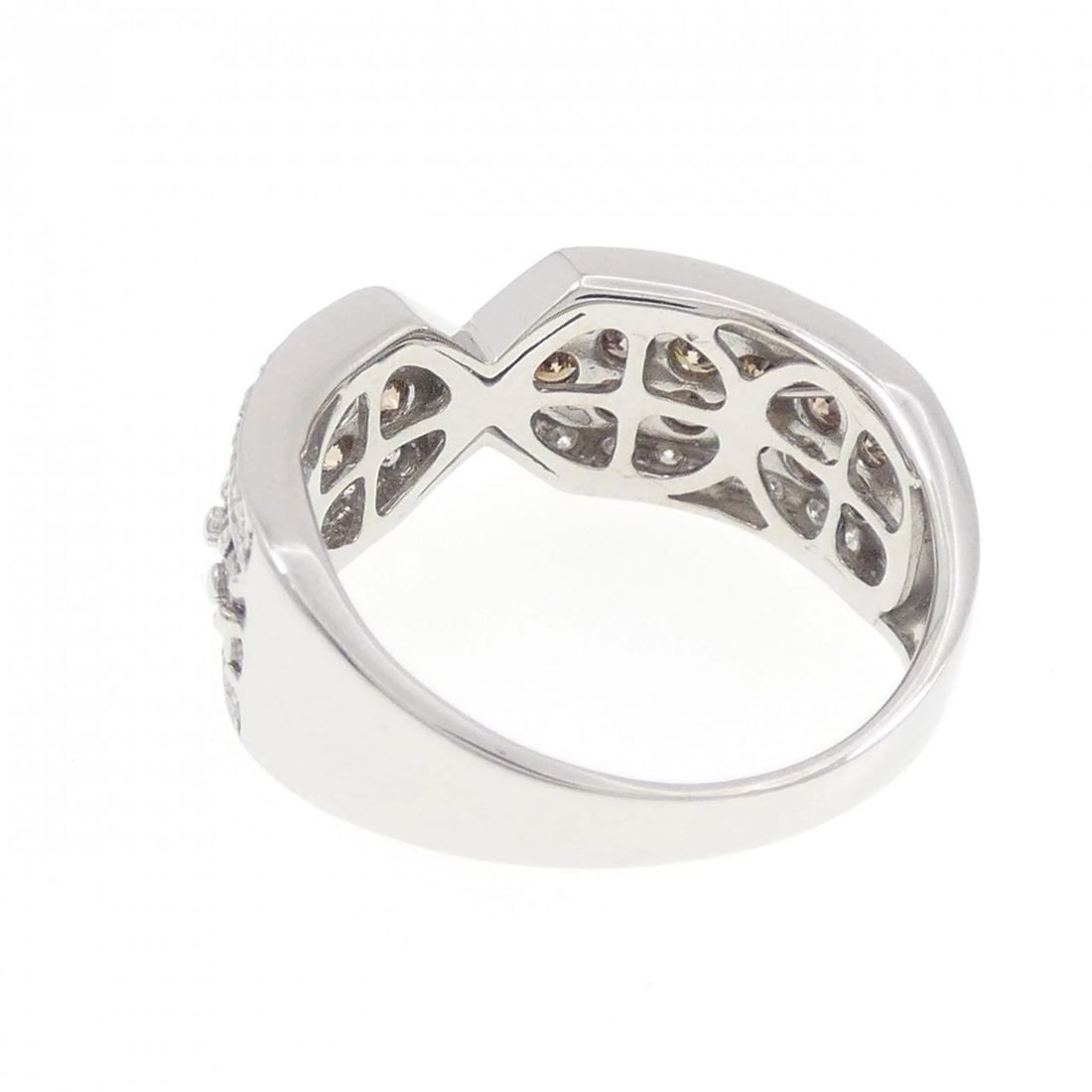K18WG DIAMOND RING - 3