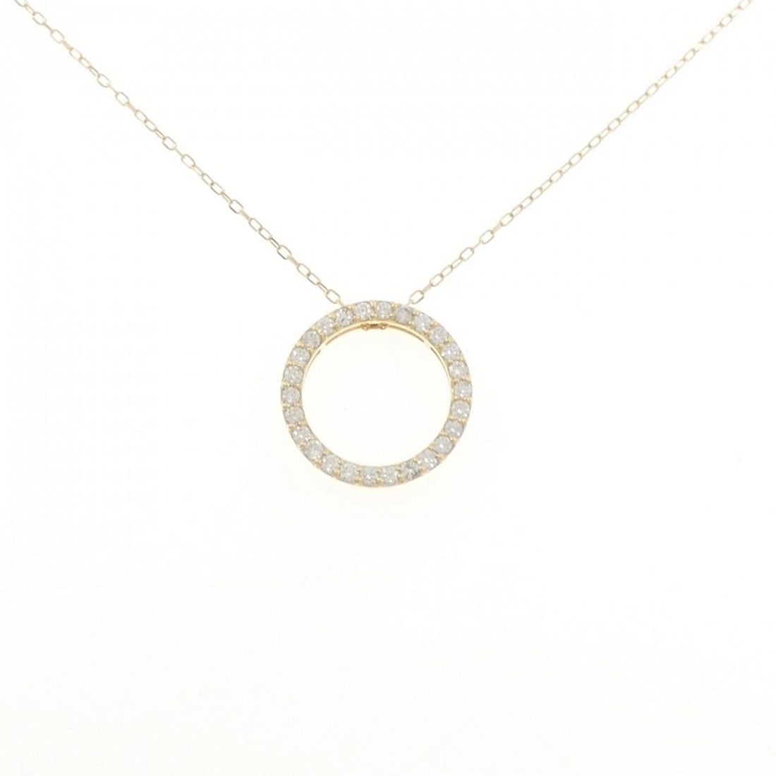 18K YELLOW GOLD DIAMOND NECKLACE: 18K Yellow Gold Diamond Necklace Brand: Unbranded Type/Style: Diamond Necklace Material: K18 yellow gold, Main Stone Natural Color: YG Size: Length: 45cm Accessories: None Accessories Notice: When