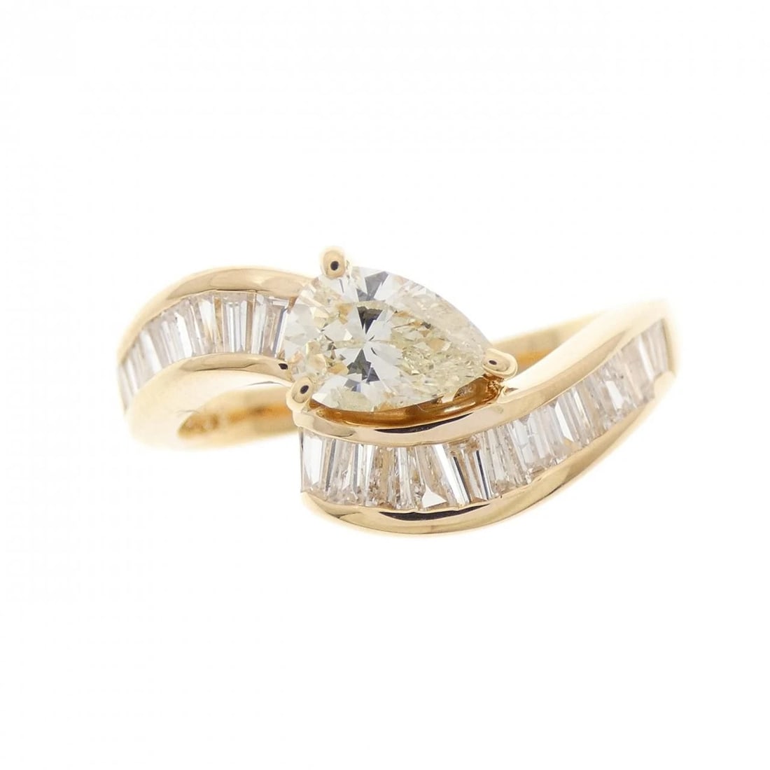 K18YG DIAMOND RING - 2