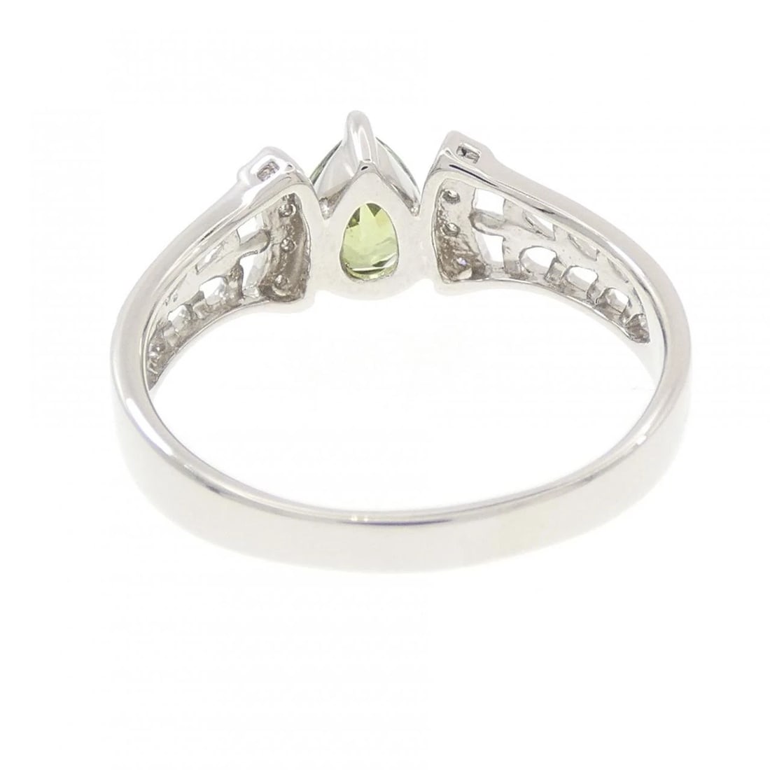 PT900 GREEN GARNET RING - 3