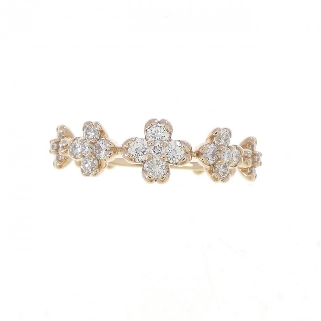 K18PG FLOWER DIAMOND RING - 2