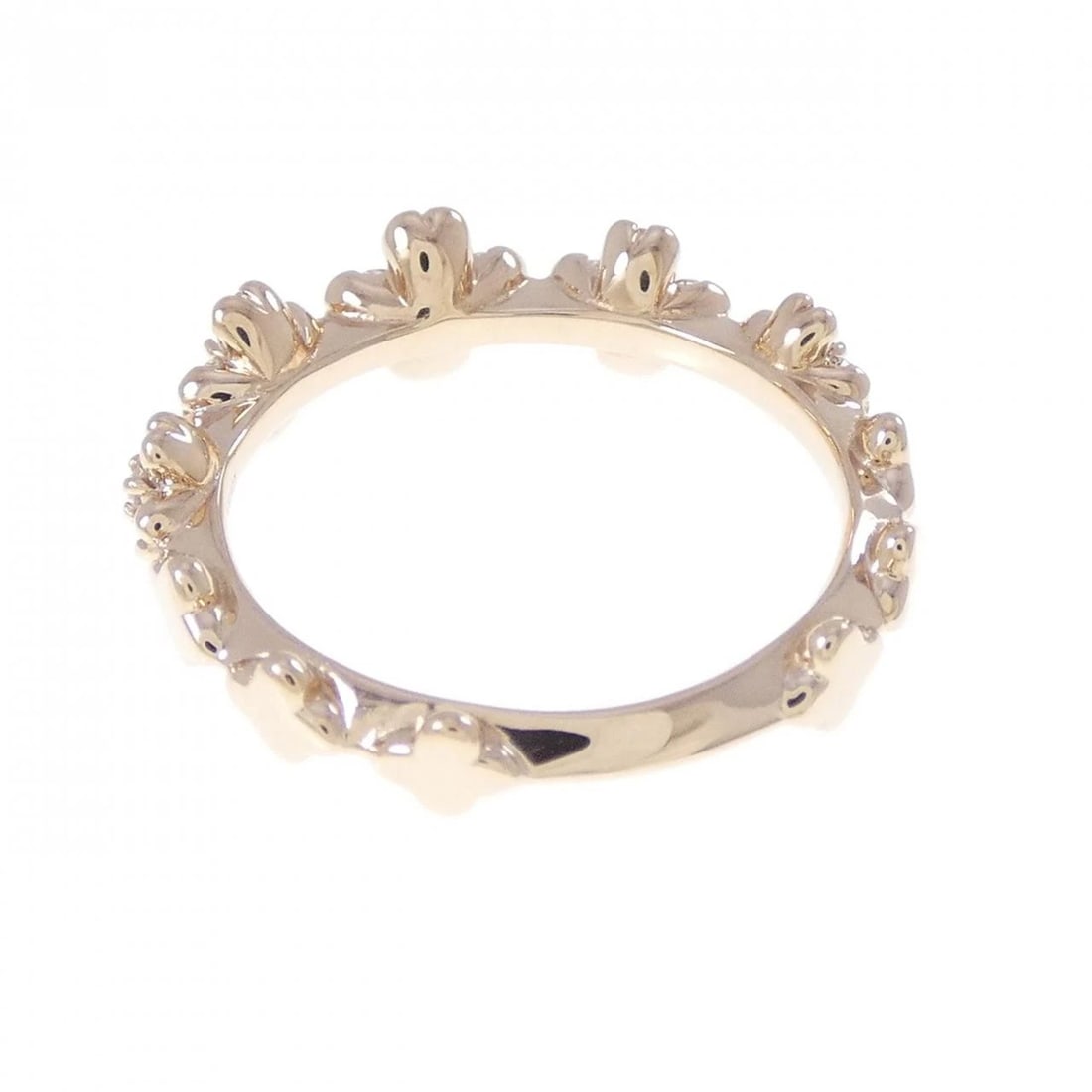 K18PG FLOWER DIAMOND RING - 3