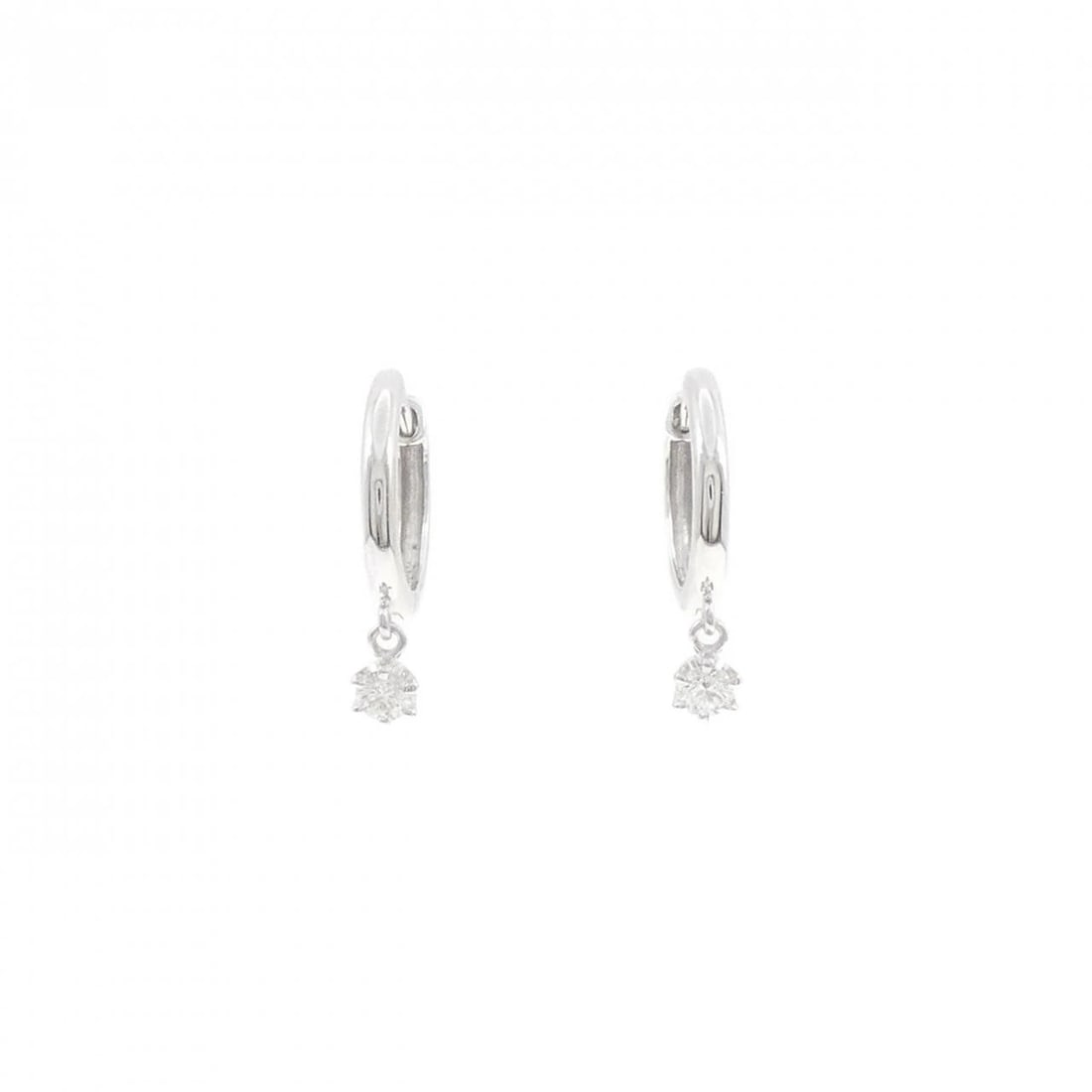 K14WG DIAMOND PIERCE: K14WG Diamond Pierce Brand: Unbranded Type/Style: Diamond Pierce/Earring Material: K14 white gold, Main Stone Natural Color: WG Size: Actual Size: Approximate dimensions (height x width): 19.5cm x
