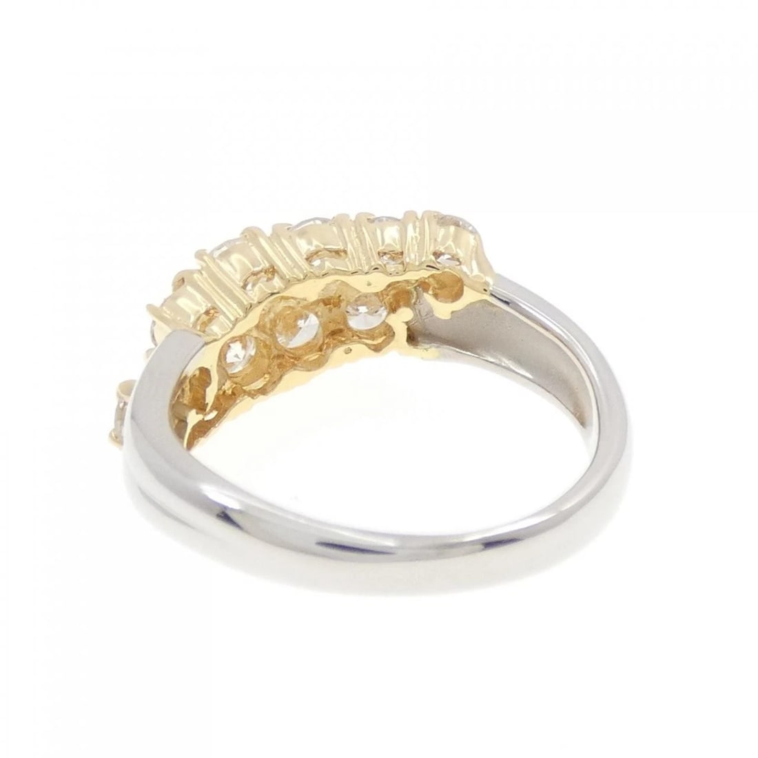 K18YG/PT850 DIAMOND RING - 3