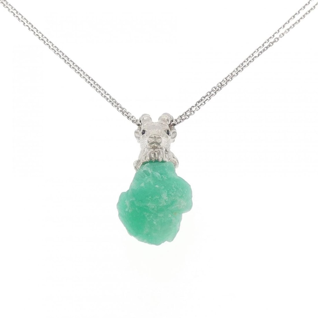 K18WG EMERALD NIPPLE: K18WG Emerald Nipple Brand: Unbranded Type/Style: Emerald Necklace Material: K18 white gold, Main Stone Emerald Color: WG Size: Length: 41-47cm Accessories: None Accessories Notice: When purchasing