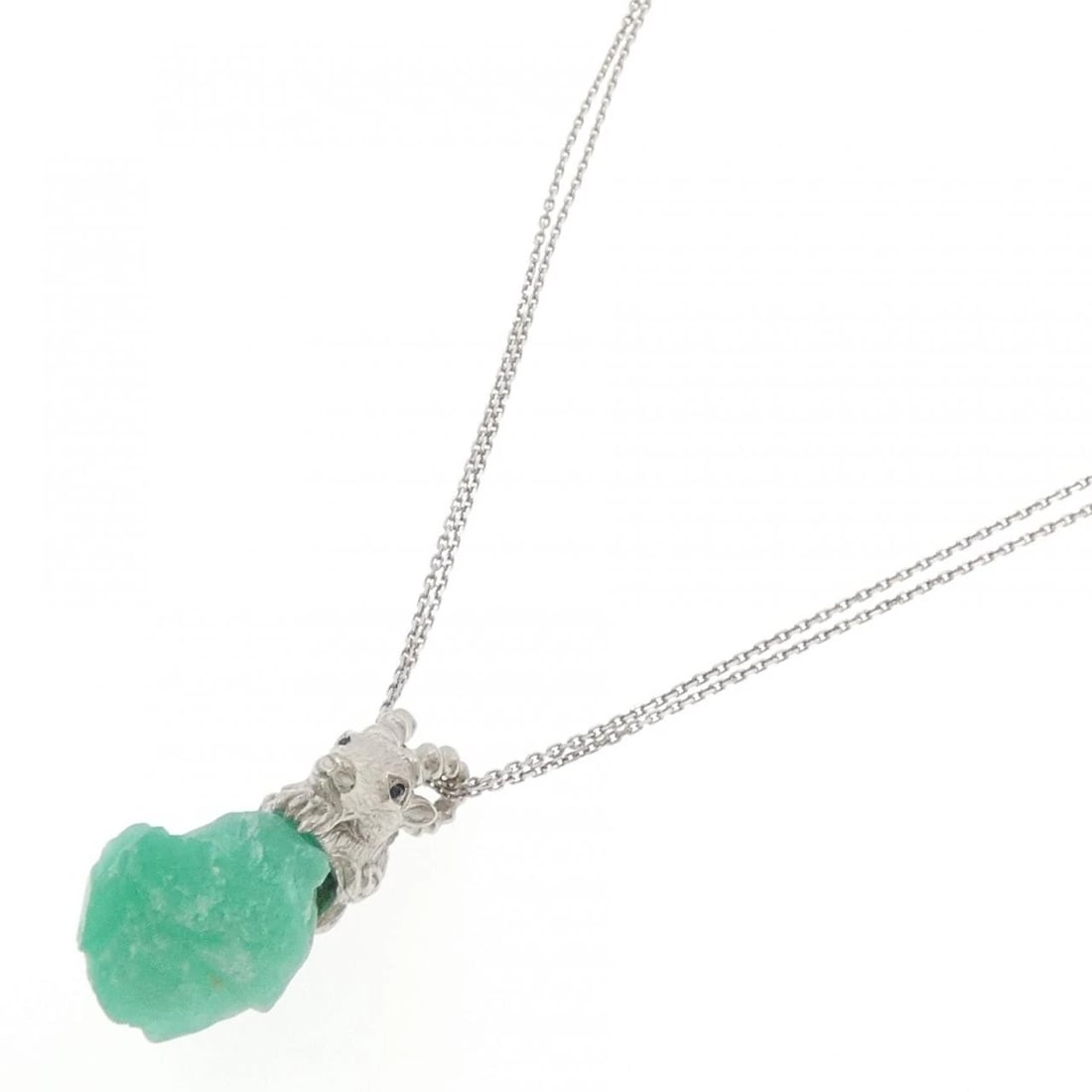 K18WG EMERALD NIPPLE - 2