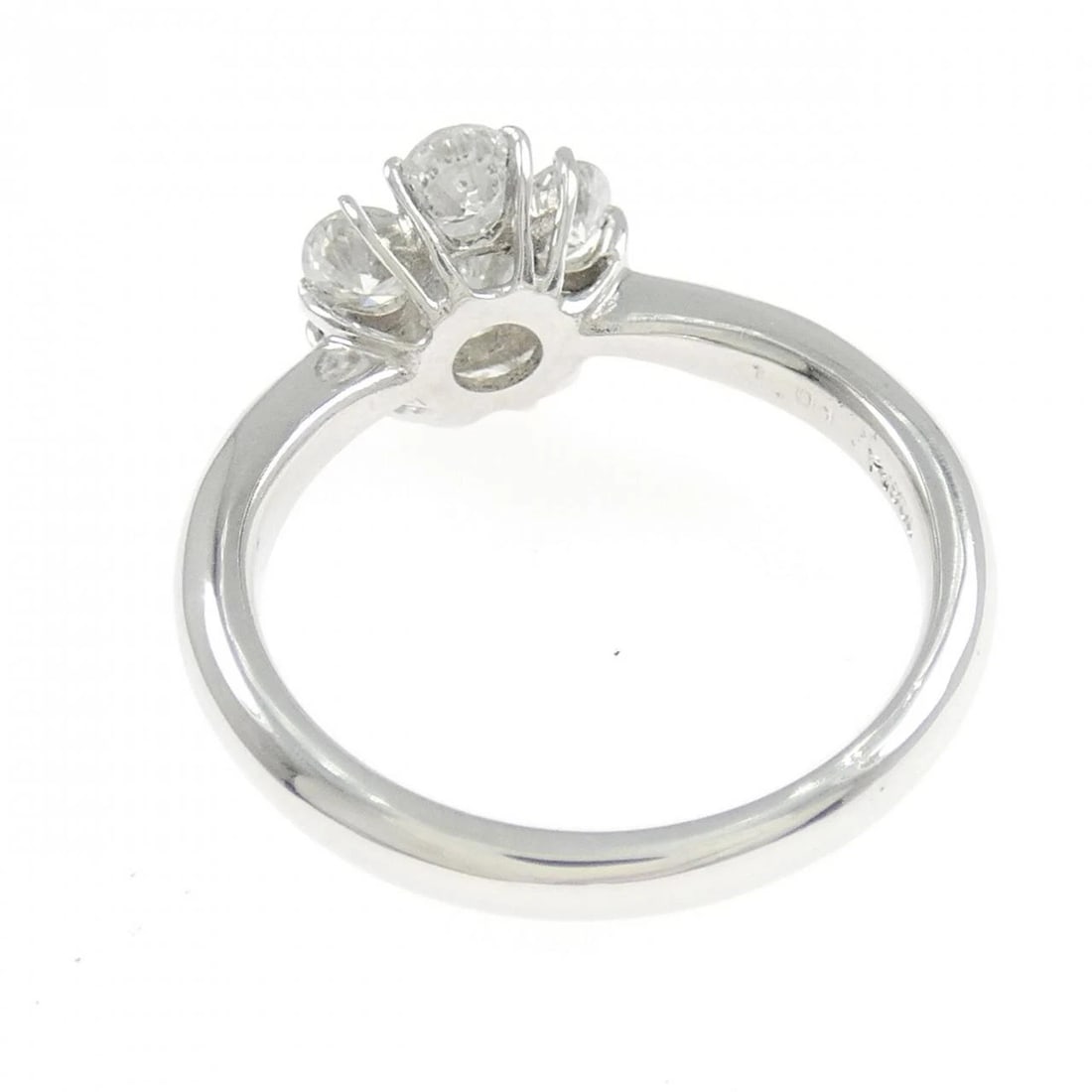 PT900 FLOWER DIAMOND RING - 3