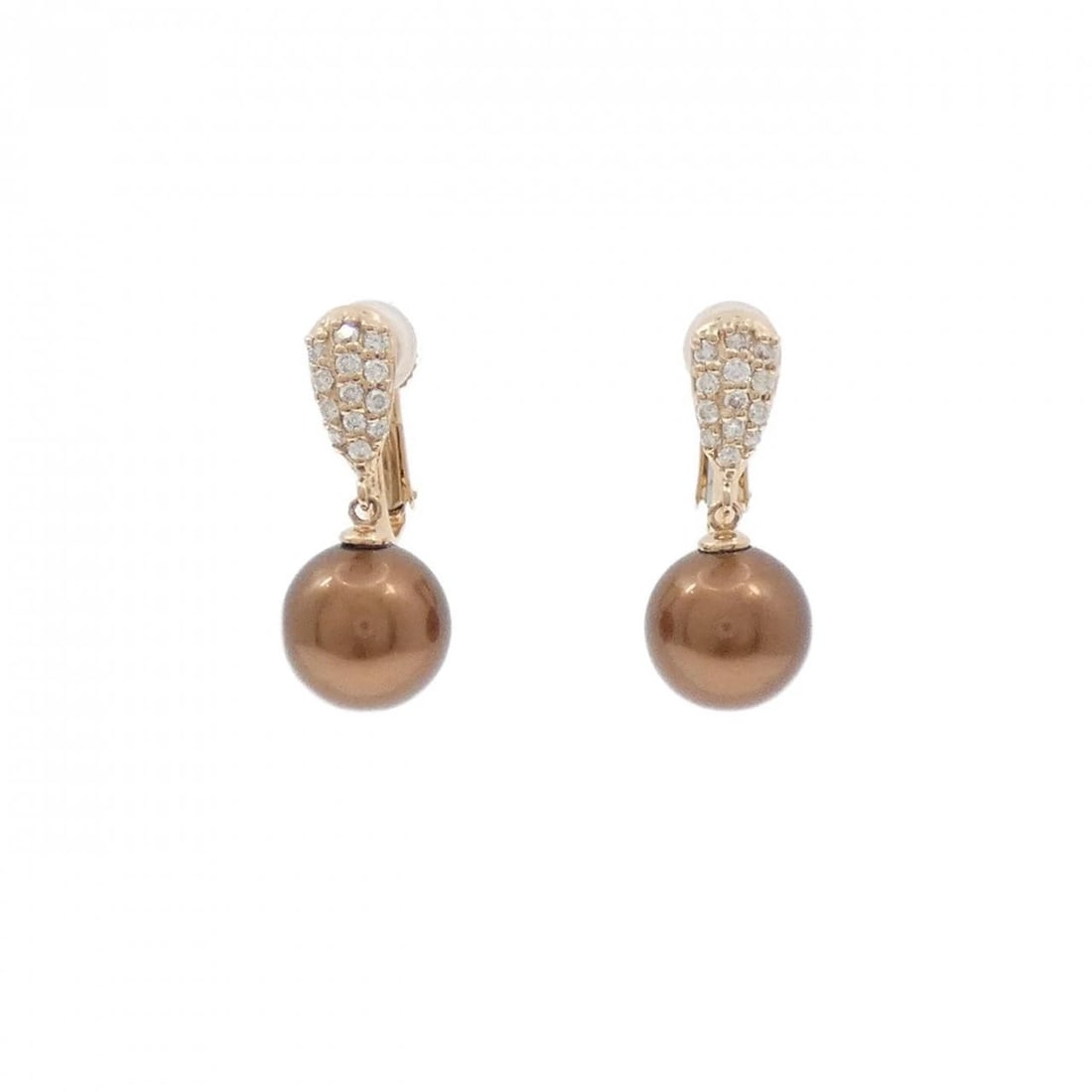 K18PG BLACK PEARL EARRING: K18PG Black pearl Earring Brand: Unbranded Type/Style: Black Pearl Pierce/Earring Material: K18 Pink Gold, Main Stone Black Pearl, Natural Color: PG Size: Actual Size: Approx. height x width: 21.7mm