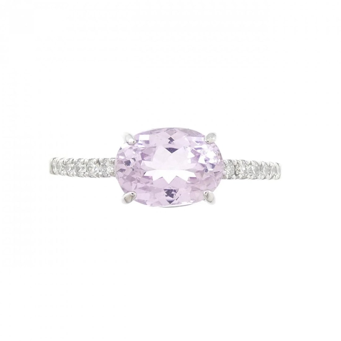 PT950 KUNZITE RING - 2