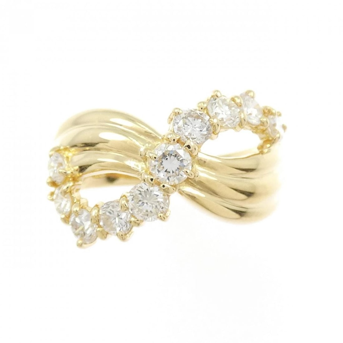 K18YG DIAMOND RING - 2