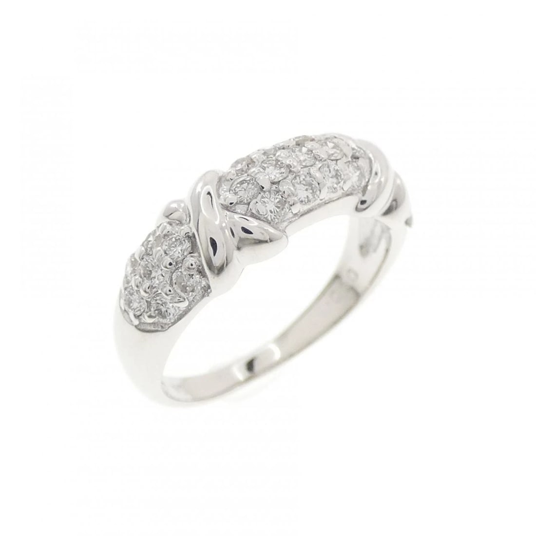 K18WG DIAMOND PINKY RING: K18WG Diamond Pinky Ring Brand: Unbranded Type/Style: Diamond Ring Material: K18 white gold, Main Stone Natural Color: WG Size: US 2 Accessories: None Accessories Notice: When purchasing pre-owned