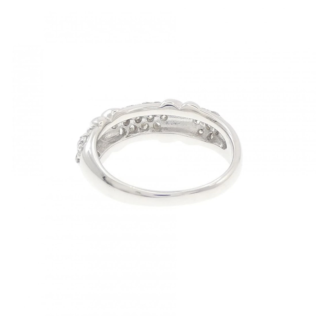 K18WG DIAMOND PINKY RING - 3