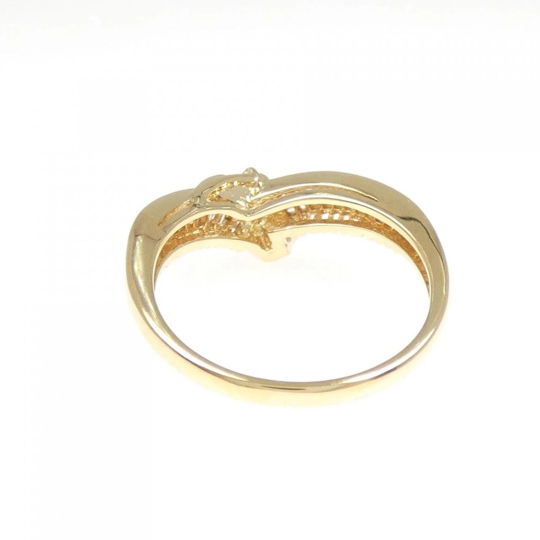K18YG DIAMOND RING - 3