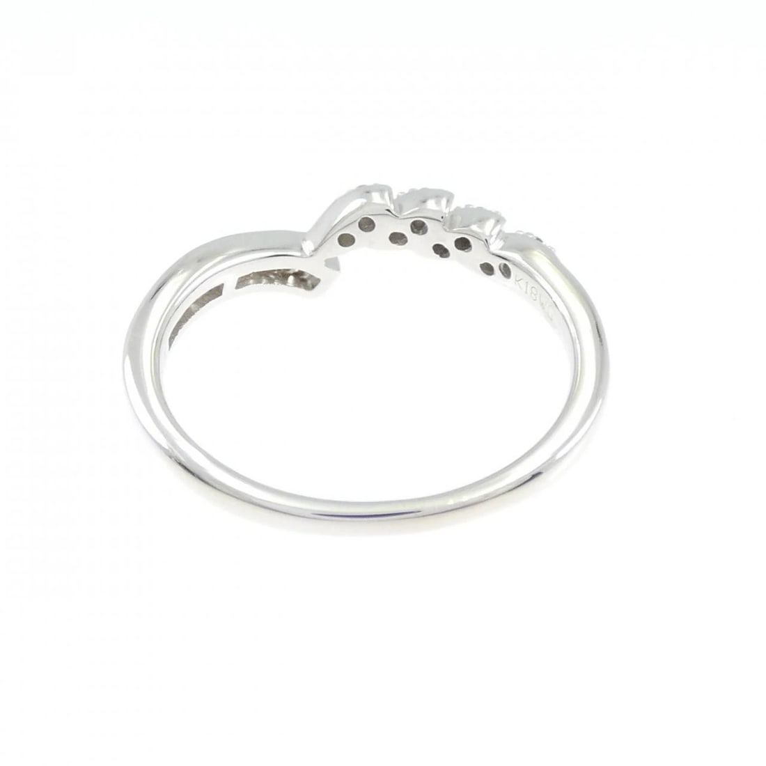 K18WG DIAMOND RING - 3