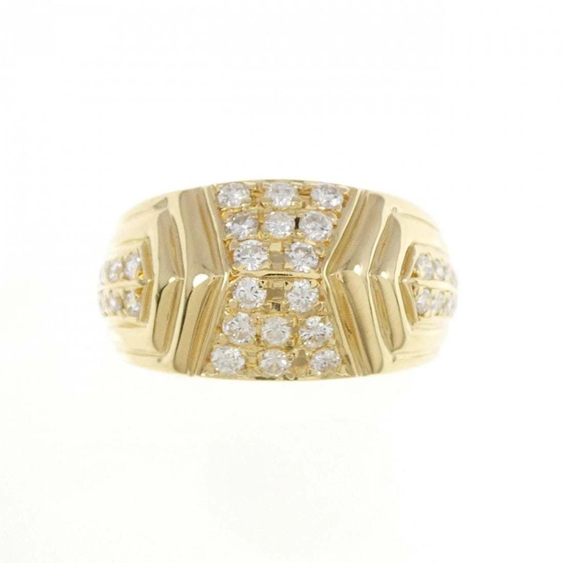 K18YG DIAMOND RING - 2