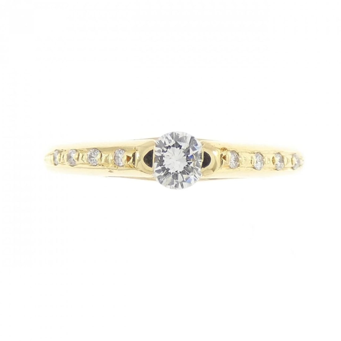 K18YG DIAMOND RING - 2