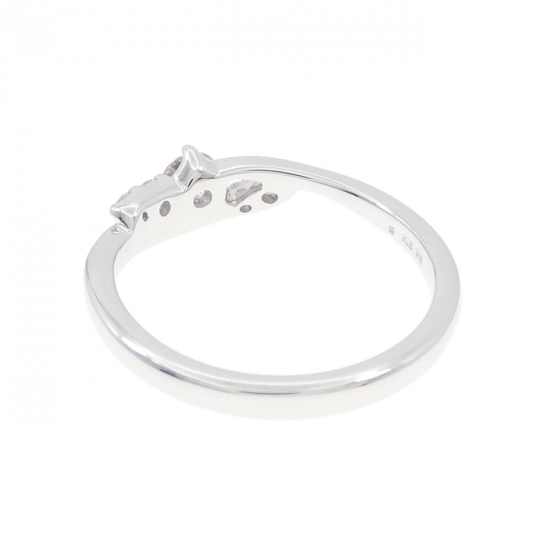 K18WG DIAMOND RING - 3