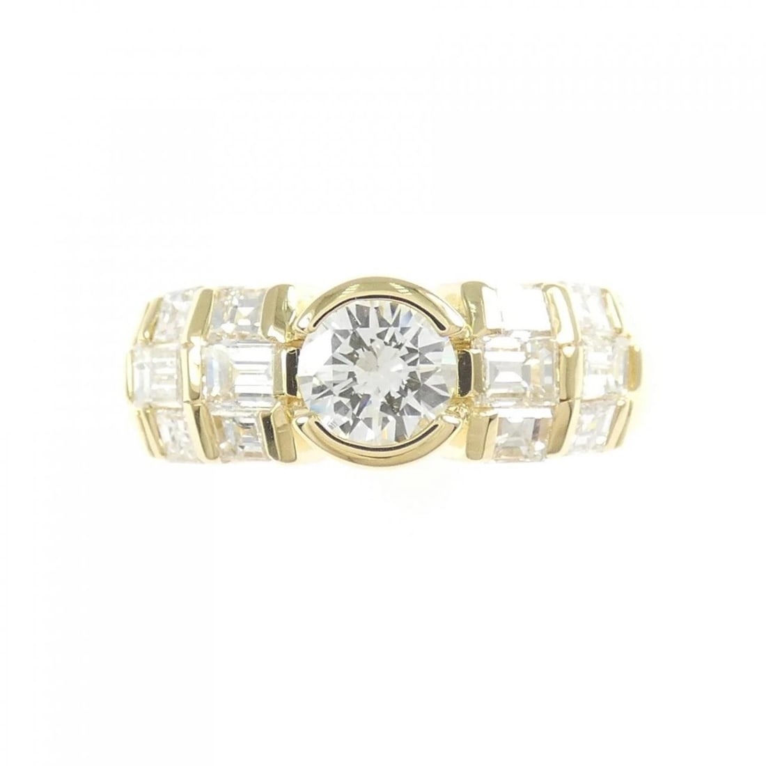 K18YG DIAMOND RING - 2