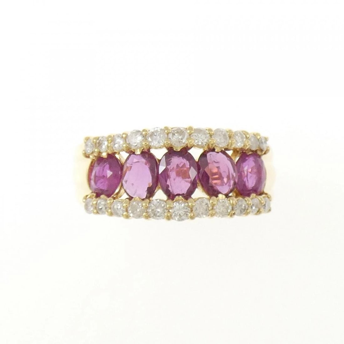 K18YG RUBY RING - 2