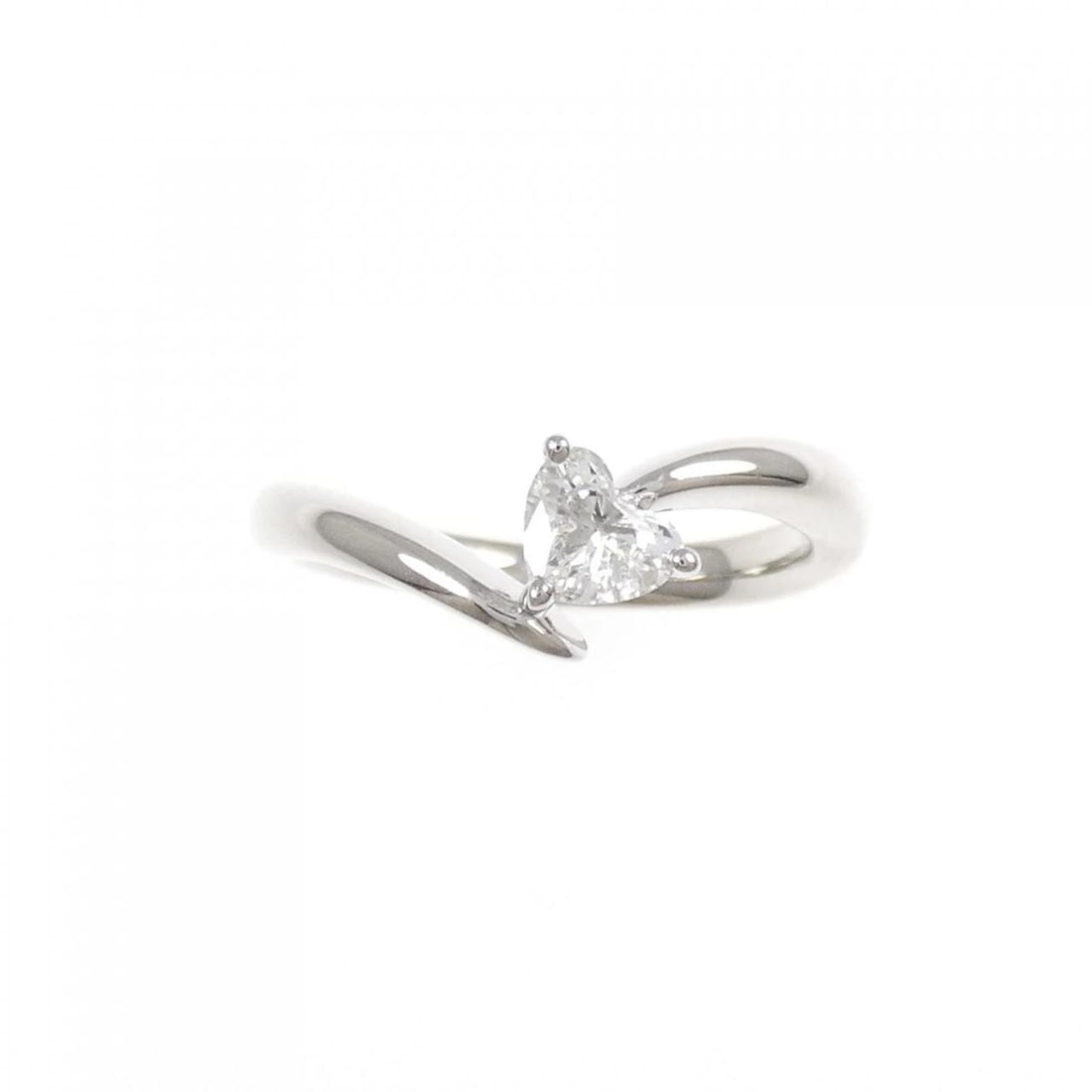PT900 HEART DIAMOND RING - 2