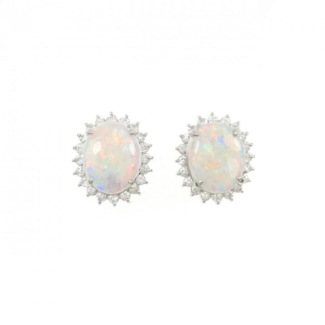 PT900 OPAL PIERCING: PT900 Opal Piercing Brand: Unbranded Type/Style: Opal Pierce/Earring Material: Platinum900, Main Stone Opal, Natural Color: PT Size: Actual Size: Approximate dimensions: 13.5cm (height) x 11.9cm