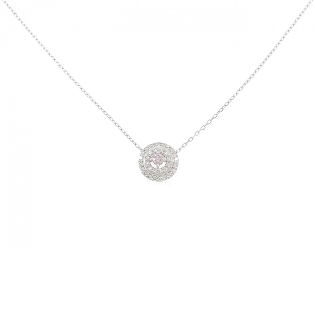 PT900/PT850 DIAMOND NECKLACE: PT900/PT850 Diamond Necklace Brand: Unbranded Type/Style: Necklace Material: Platinum900/Platinum850, Main Stone Natural Color: PT Size: Length: 45cm Accessories: None Accessories Notice: When