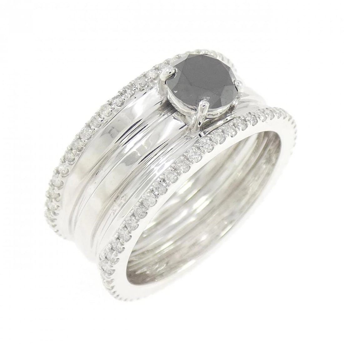 K18WG DIAMOND RING: K18WG Diamond Ring Brand: Unbranded Type/Style: Diamond Ring Material: K18 white gold, Main Stone Natural Color: WG Size: US6 1/4 Accessories: None Accessories Notice: When purchasing pre-owned