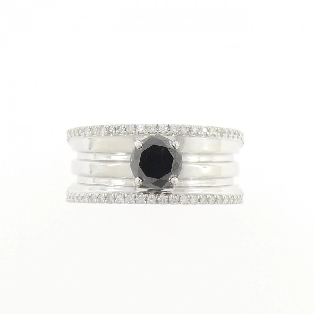 K18WG DIAMOND RING - 2
