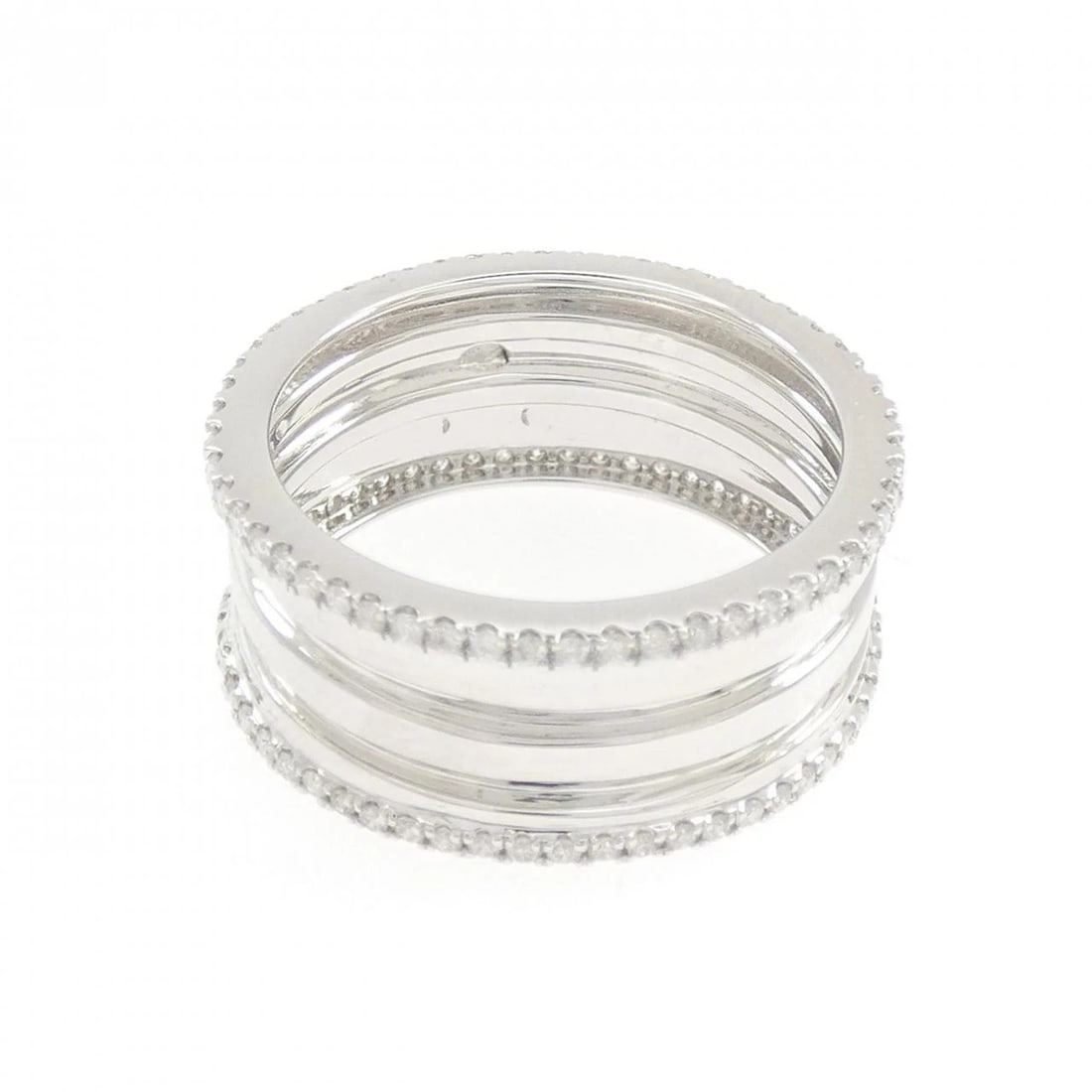 K18WG DIAMOND RING - 3