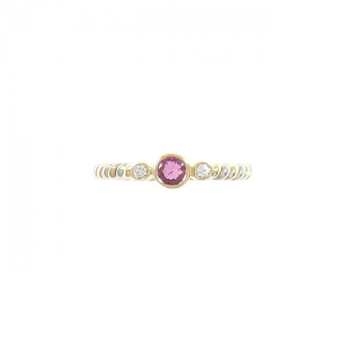 18K/PT900 RUBY RING - 2