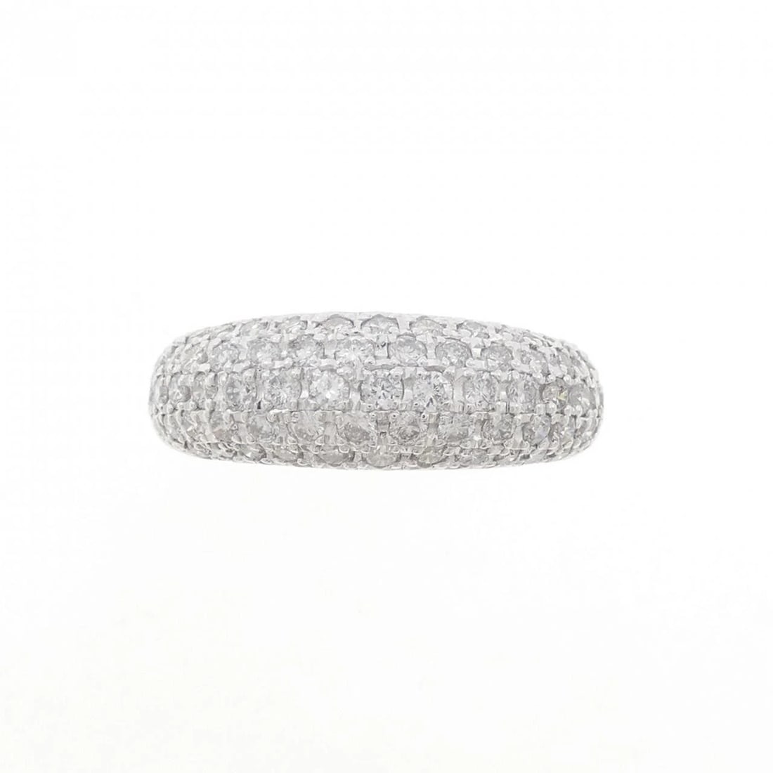 K18WG PAVE DIAMOND RING - 2