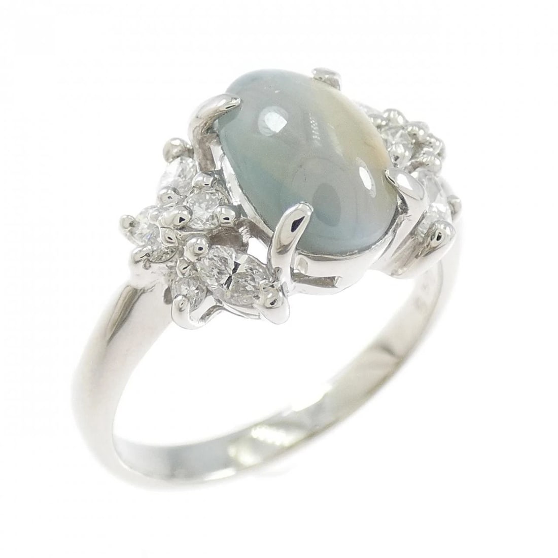PT900 ALEXANDRITE CAT'S EYE RING (1 of 2)