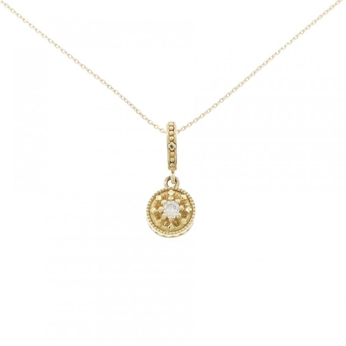 AAKER DIAMOND NECKLACE: Aaker Diamond Necklace Brand: AHKAH Type/Style: Aker Necklace Material: 18K yellow gold, Main Stone Natural Color: YG Size: Length: 45cm Accessories: None Accessories Notice: When purchasing