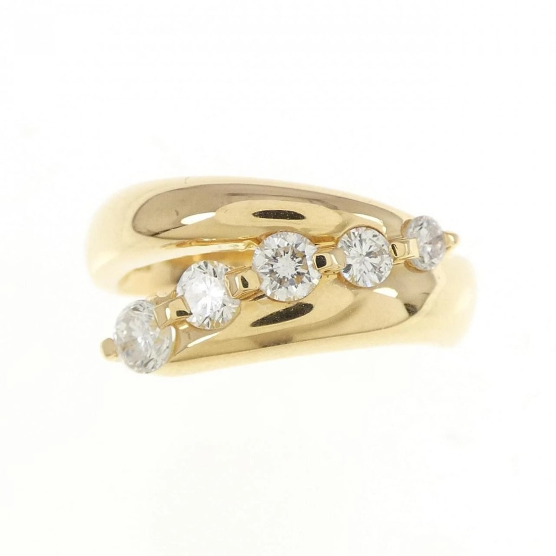 K18YG DIAMOND RING - 2