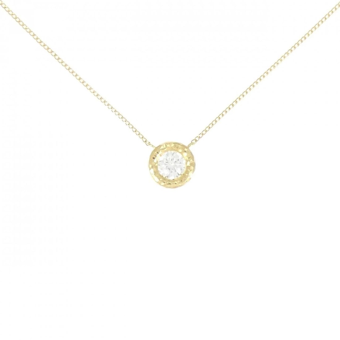 18K YELLOW GOLD DIAMOND NECKLACE: 18K Yellow Gold Diamond Necklace Brand: Unbranded Type/Style: Diamond Necklace Material: K18 yellow gold, Main Stone Natural Color: YG Size: Length: 45cm Accessories: None Accessories Notice: When