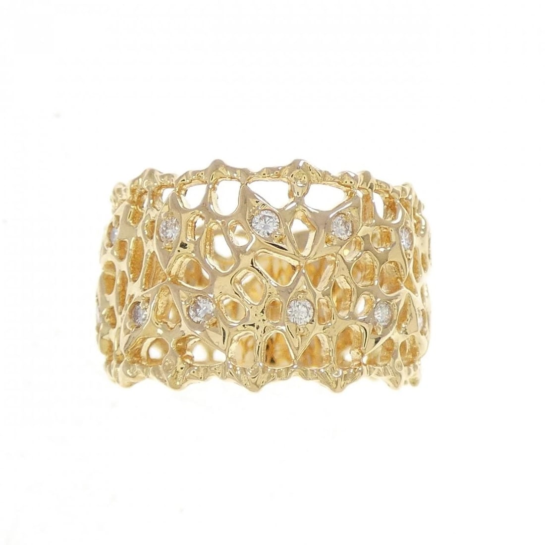 K18YG DIAMOND RING - 2