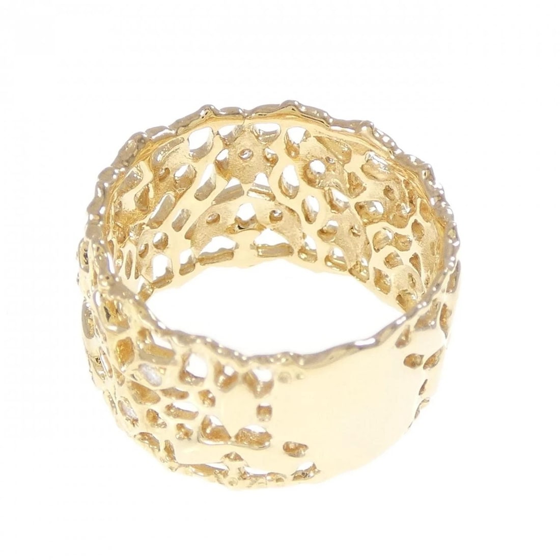 K18YG DIAMOND RING - 3