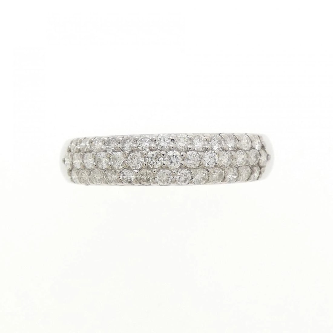K18WG PAVE DIAMOND RING - 2