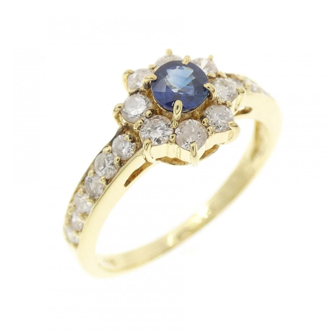 K18YG SAPPHIRE RING: K18YG Sapphire Ring Brand: Unbranded Type/Style: Sapphire Ring Material: K18 yellow gold, Main Stone Sapphire, Natural Color: YG Size: US 6 Accessories: None Accessories Notice: When purchasing