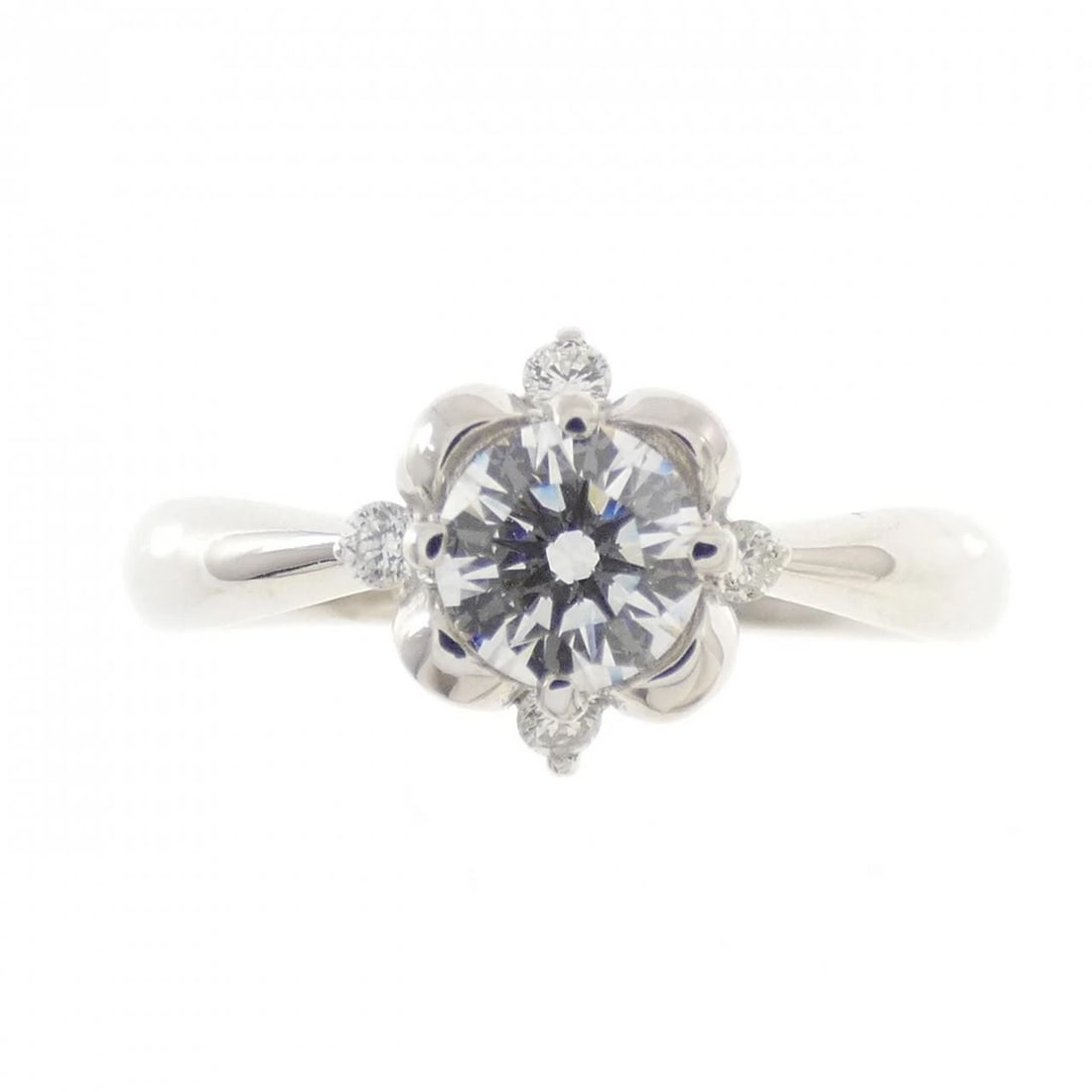 K18WG DIAMOND RING - 2