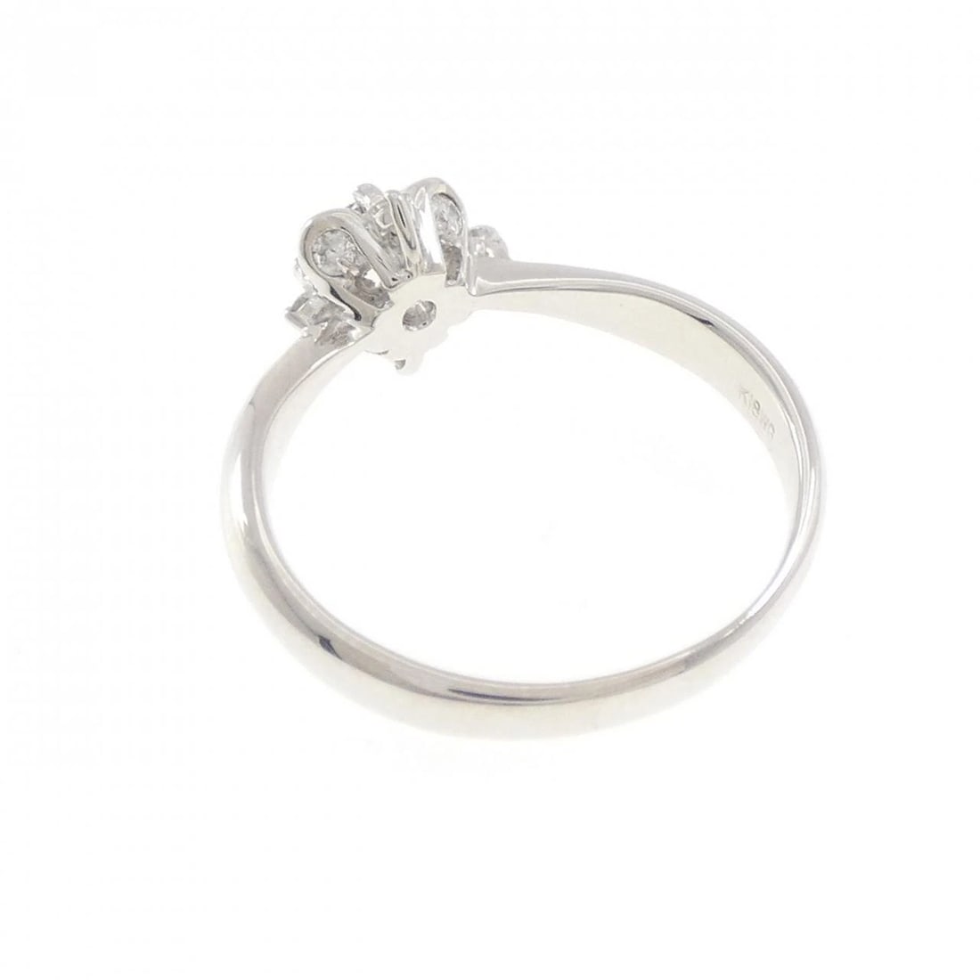 K18WG DIAMOND RING - 3