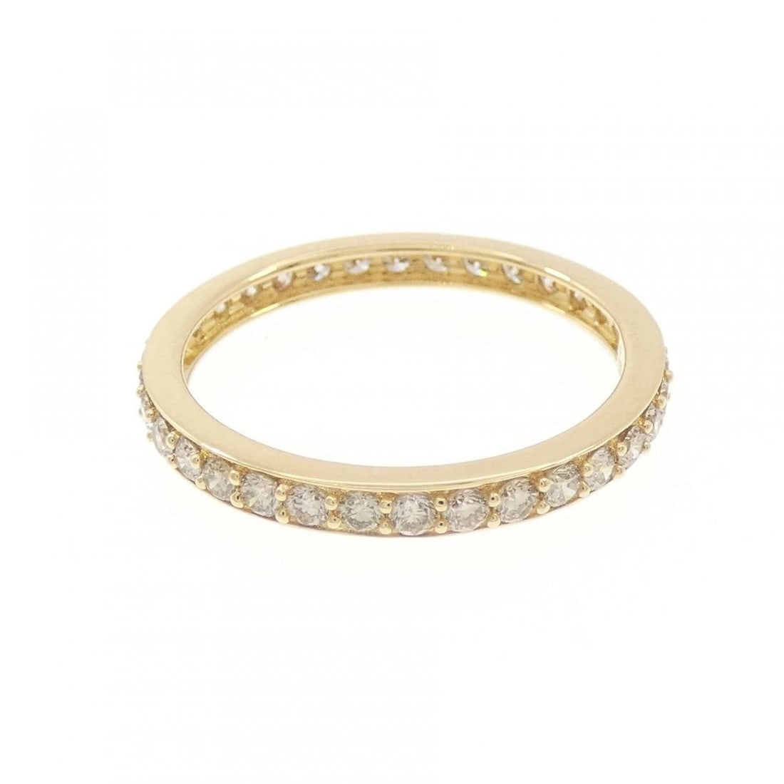 DIAMOND RING: Diamond Ring Brand: None Type/Style: Ring Material: K18 yellow gold, Main Stone Natural Color: YG Size: US5 3/4 Accessories: None Accessories Notice: When purchasing pre-owned goods, please refer to